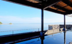 hot spring baths with ocean view
